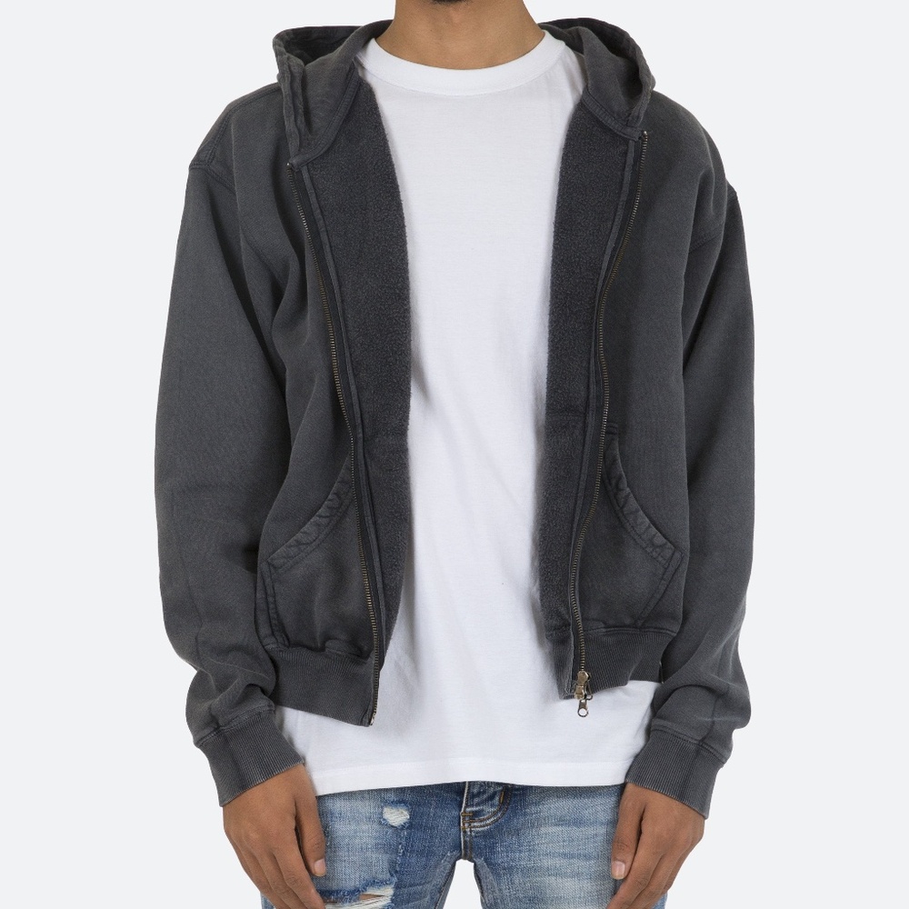 mnml Basic Zip Up Hoodie - Vintage Black Size LVintage Black / L